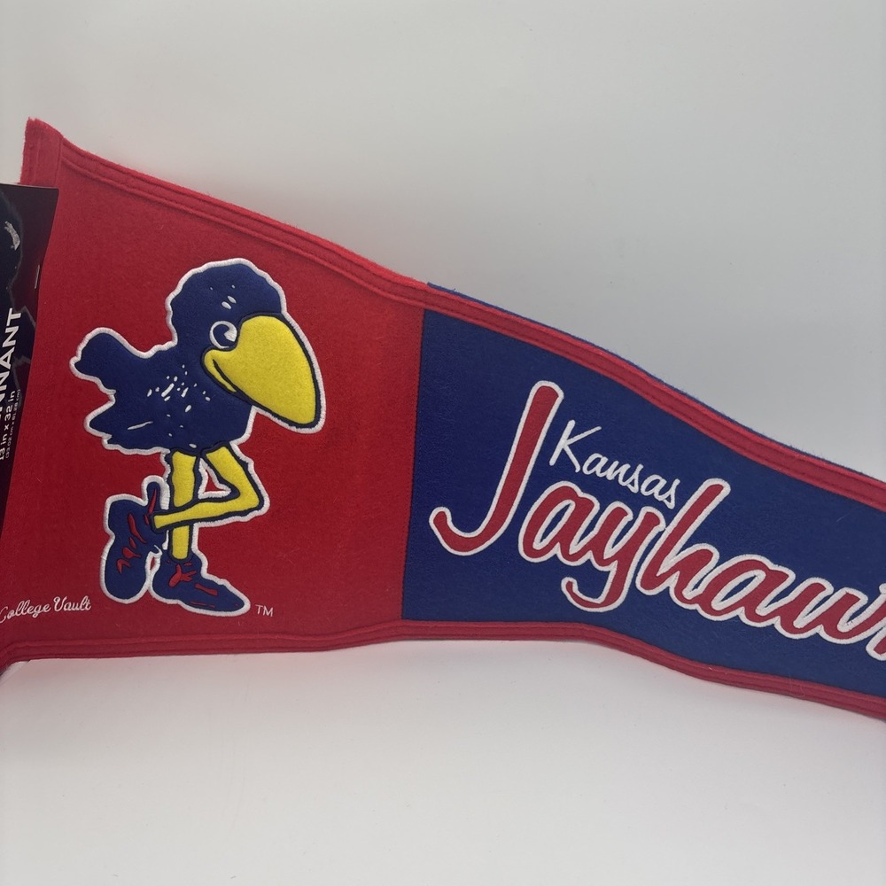 Kansas Jayhawks Official License Will Pennant 13" X 32" - Picture 3 of 9